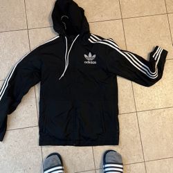 Small Adidas Men Windbreaker Jacket