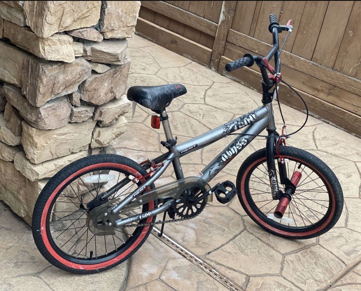 Kent Kent 18 Abyss Boy's Freestyle BMX Bike, Charcoal Gray