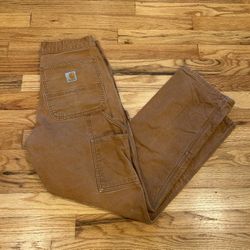 Carhartt tan double knee carpenter pants men’s 30x30 