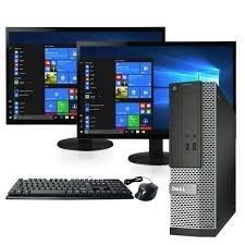 Dell Desktop With 2 LCD Monitors