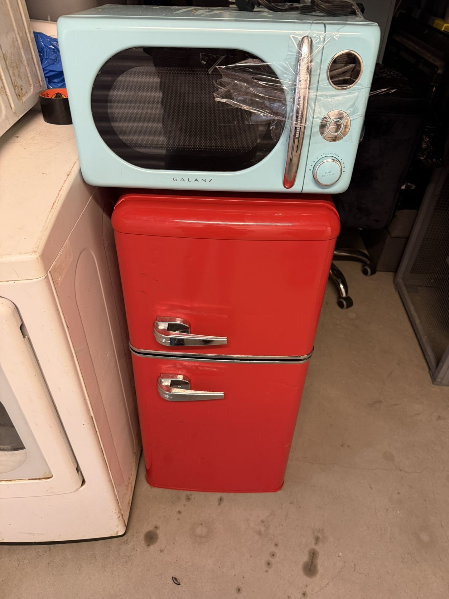 Refrigerator and microwave