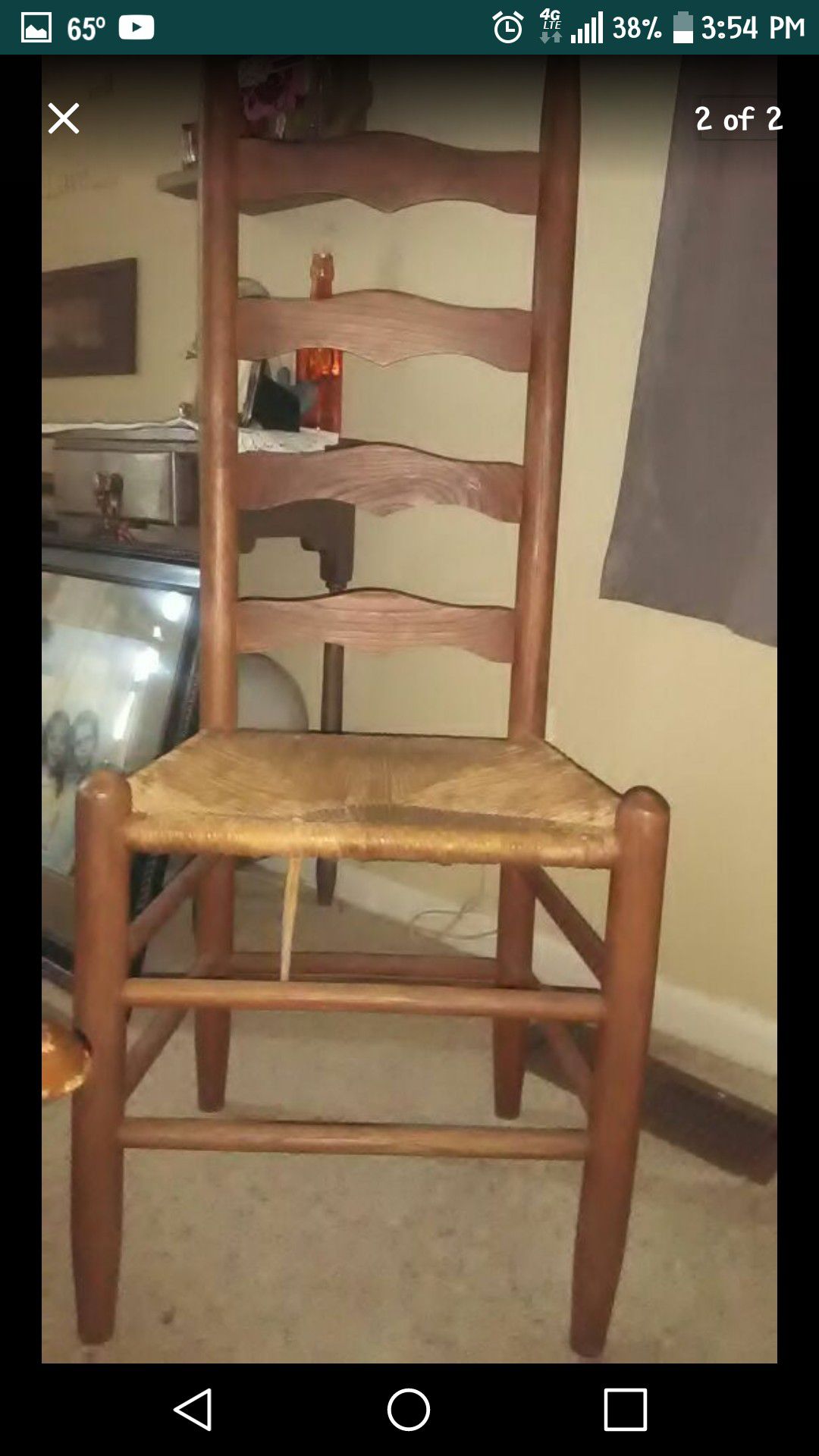 Ladder back single chair