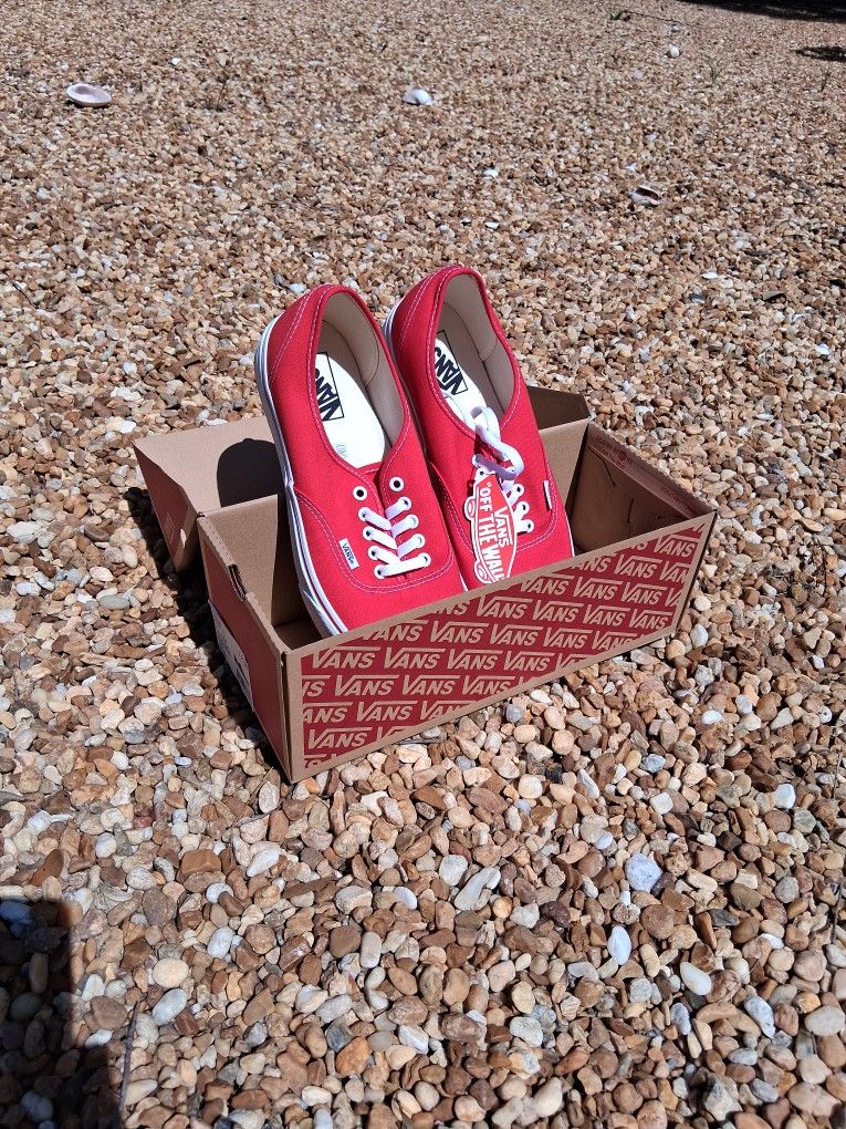 Brand New Vans Red