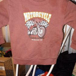2 T Motorcycle Sweatshirt 