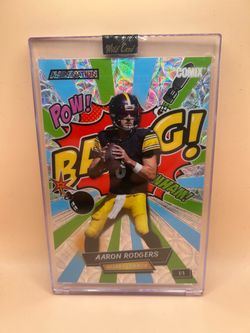 2026 Aaron Rodgers Wild card Comix Baang mammoth 1/1🔥