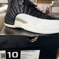 Air Jordan 12 Retro Black/Red Size 10 – Clean w/ Box