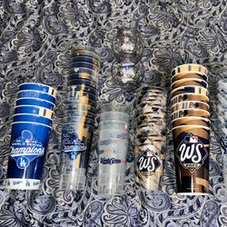 Dodgers 2025 World Series Cups from Dodger stadium