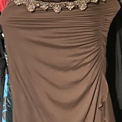 Brown Long Formal Gown