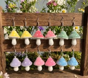 Mushroom Earrings