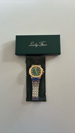 Lucky Fours Brone Emerald Gold Watch