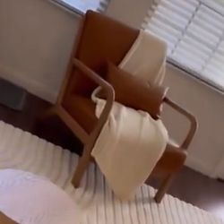 INZOY Mid Century Modern Accent Wooden chair OBO