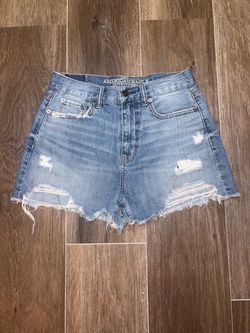 American Eagle Outfitters blue denim shorts