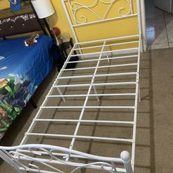 Twin Bed Frame White 