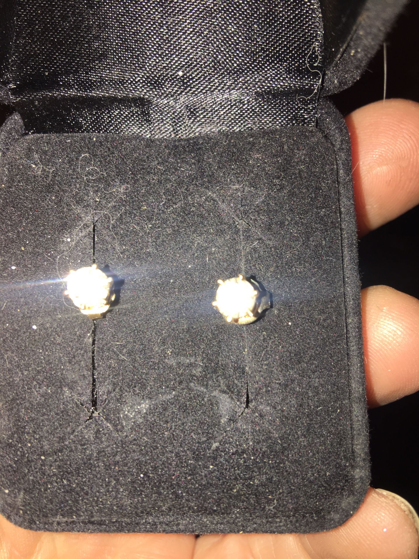 1/2 carat t.w. Diamond earrings