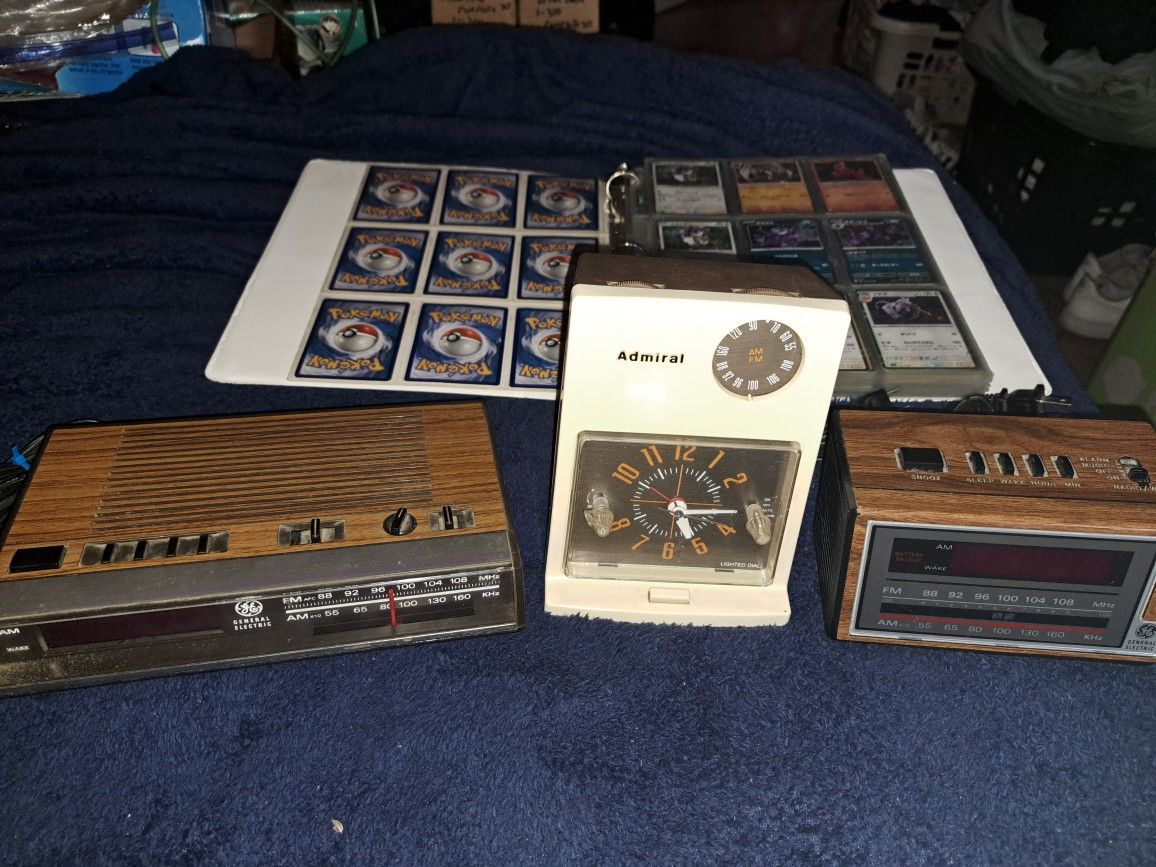 Vintage 1970s Clock Radios 