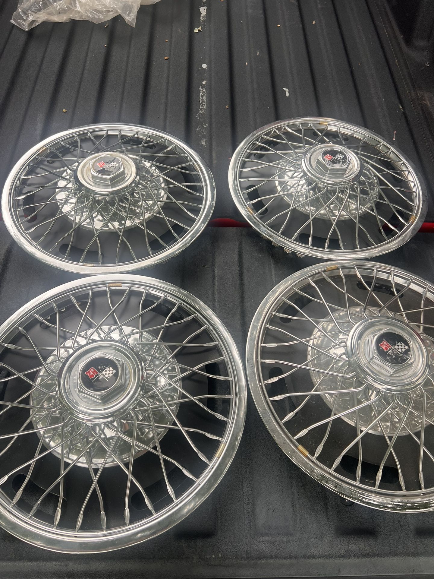 Vintage Corvette HubCaps 14’