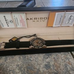 Akribos XXIV Skeleton Automatic Watch