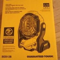 Dewalt 20V Cordless Jobsite Fan DCE512B New In Box
