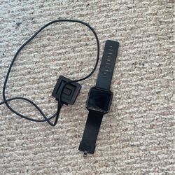 fitbit blaze with black band + charger