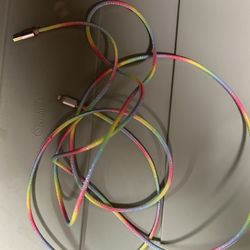 Multicolor 6 ft braided lightning cable for iPhone 13 
