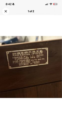 Hsiang fu antique industrial wood desk cherry wood