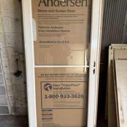 Andersen 3000 Series 36 x 80 Full View Storm Door – Right Hand - Almond