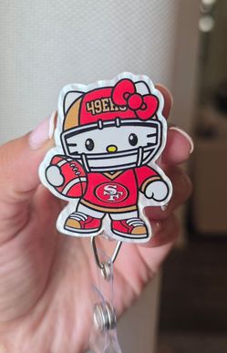 49ers Hello Kitty Badge Reel