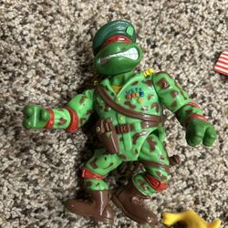 Teenage Mutant Ninja Turtles Action Figure - Military Raphael 