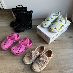 Toddler Shoes And Rain Boots Size 7