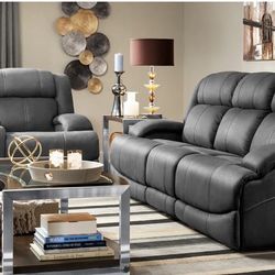 For Sale: Flexsteel Quincey Power Reclining Sofa & Loveseat with 5-Year Platinum Protection Plan