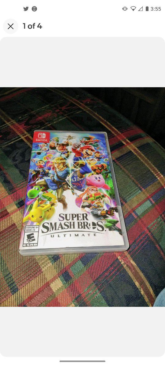 *EMPTY CASE BOX ONLY* 2018 Super Smash Bros. Ultimate Nintendo Switch NO GAME