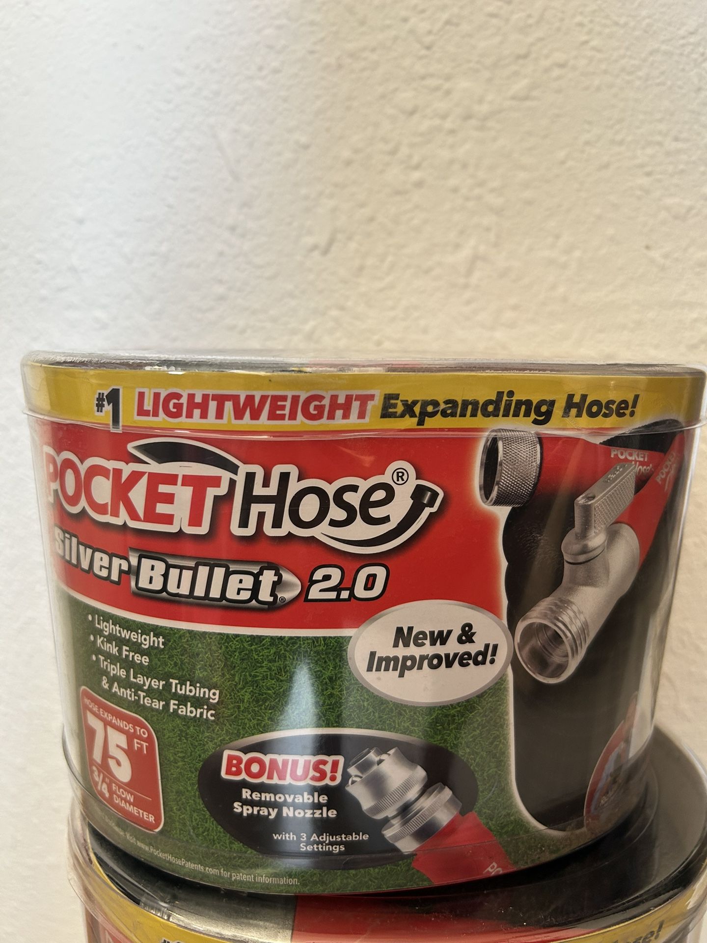 Pocket Hose Silver Bullet 3/4in x 75 ft. Expandable Garden Hose