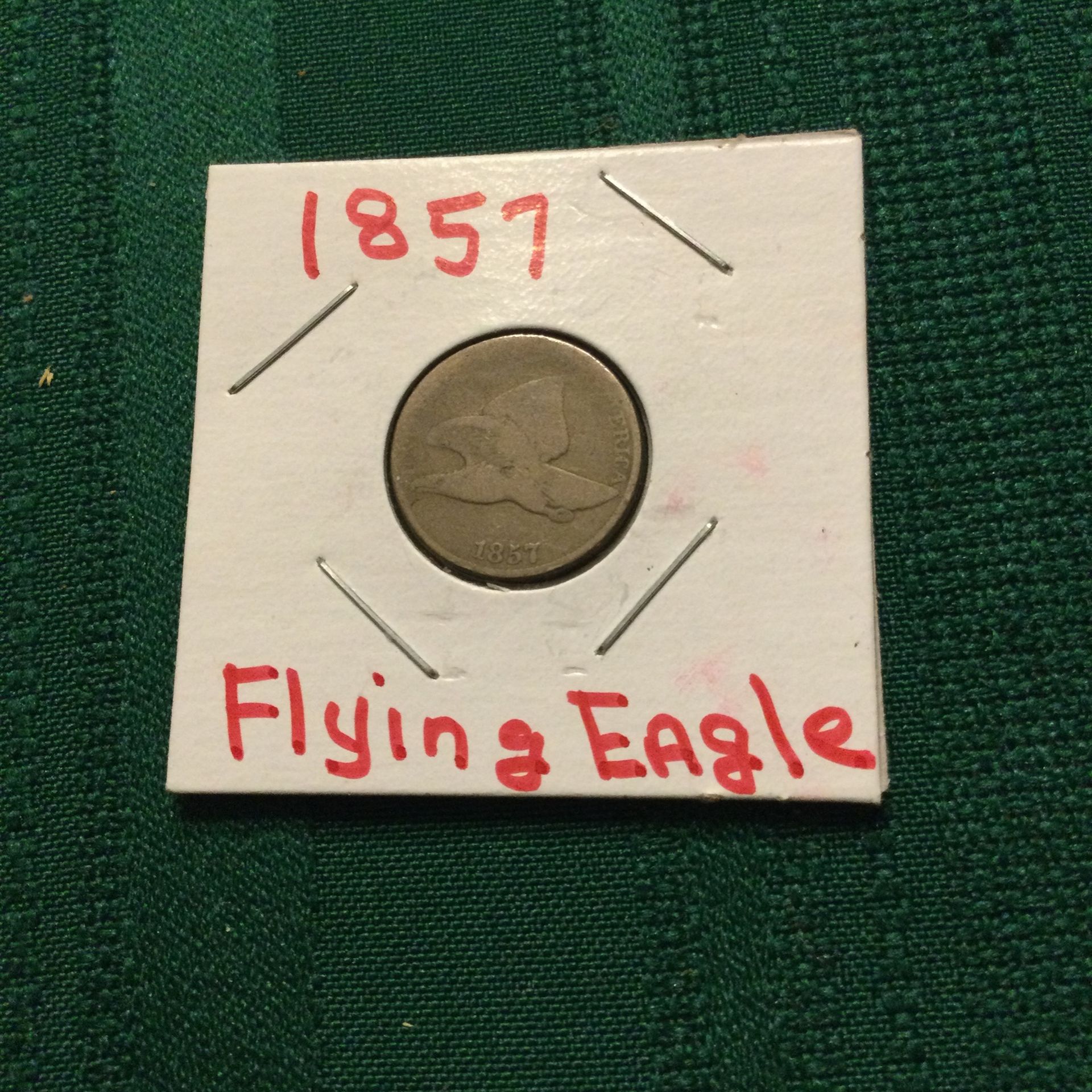 1857 FLYING EAGLE CENT.