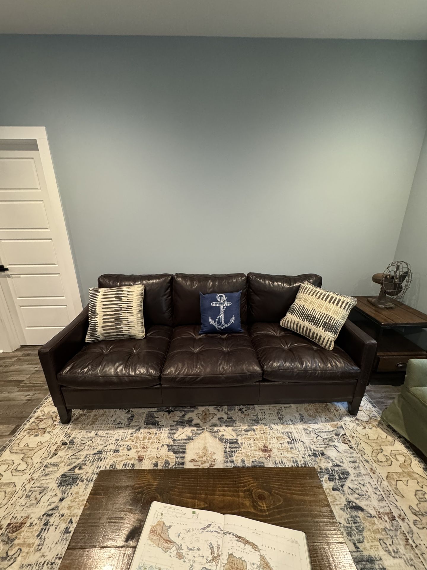 Brown Leather Couch
