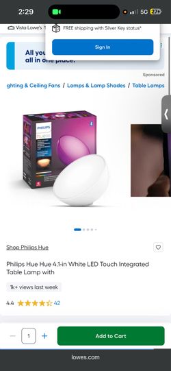 Phillips hue Desk lamp