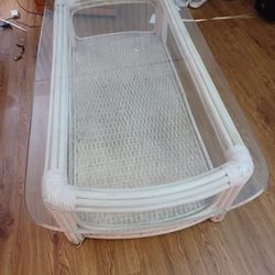 RATTAN COFFEE TABLE 