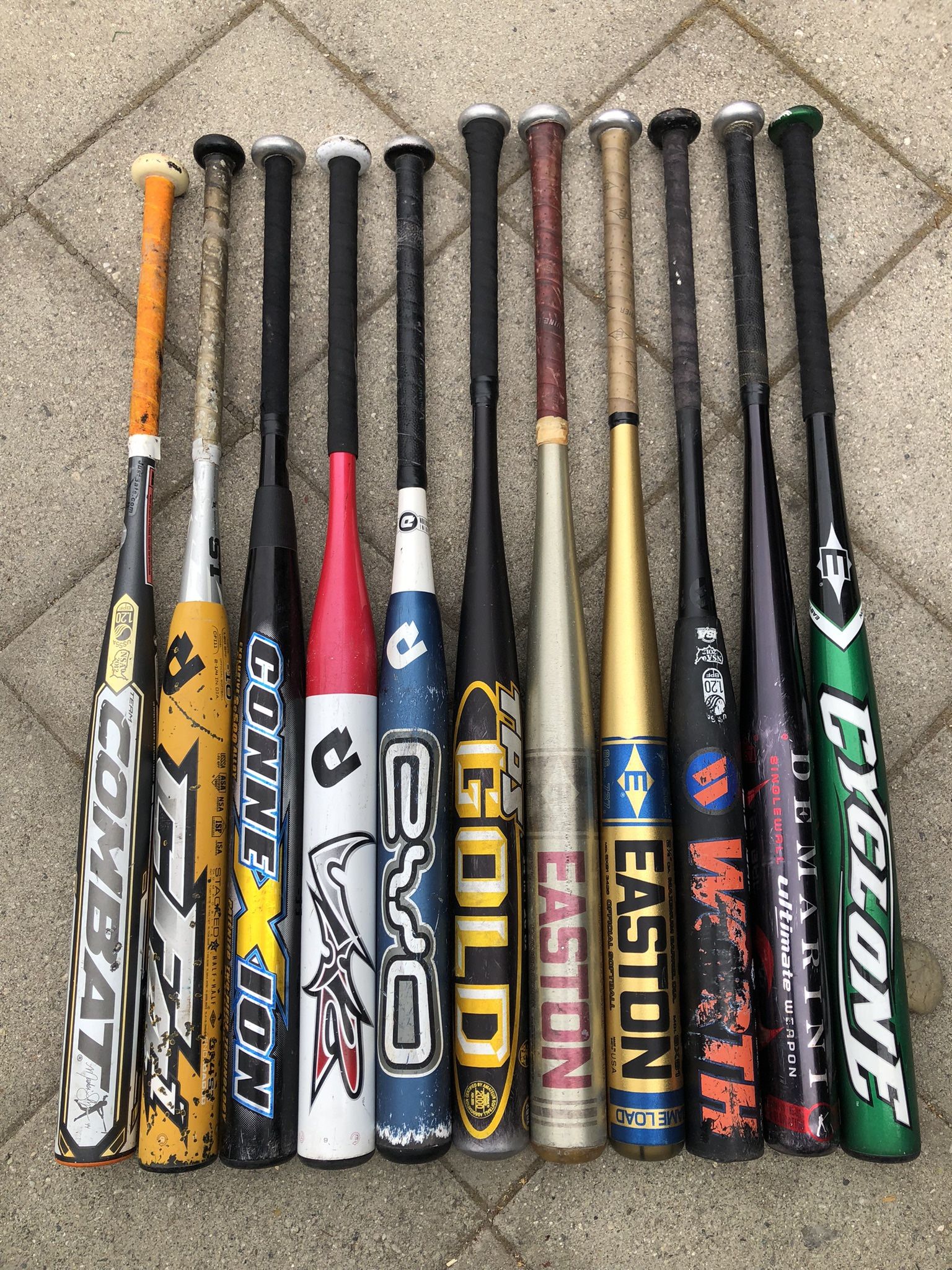 Softball Bats $50 Each Have More Softball And Baseball Equipment Available 