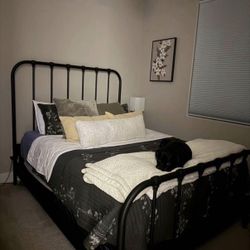 Living spaces Full Size Bedframe And Mattress 