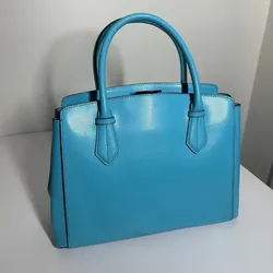 LK Bennett Women's Light Blue‎ Handle Tote Bag Purse Spring