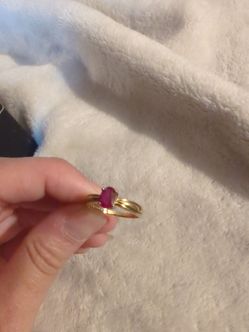 Ruby 10k gold ring