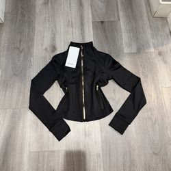 Lululemon Cropped Jacket with Gold Zipper