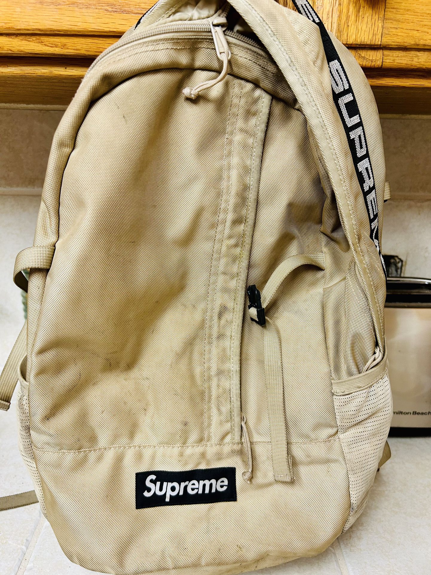 Supreme (SS18) Backpack Tan