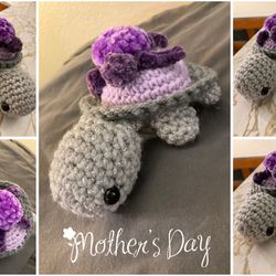 Mama And Me Turtle Mothers Day Crochet Gift