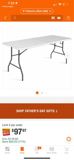 New 6 ft. Folding Table