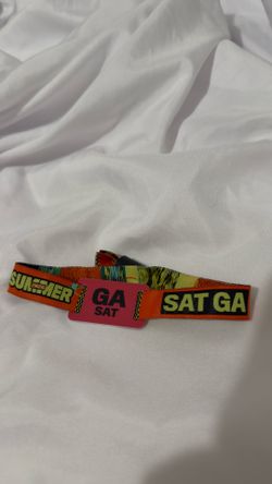 Saturday GA Hard Summer Wristband
