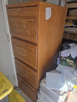 File Cabinet. (Wood)