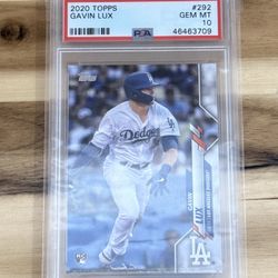 Gavin Lux 2020 TOPPS RC PSA 10 