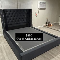 Queen Size Bed Frame With Mattress Included 