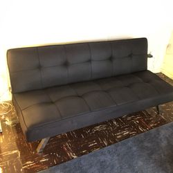 Convertible Futon ~ Very Nice ~ Bed & Sofa - Converting Couch (Black) 