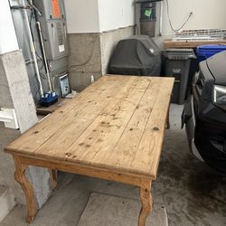 Farmhouse style kitchen table 